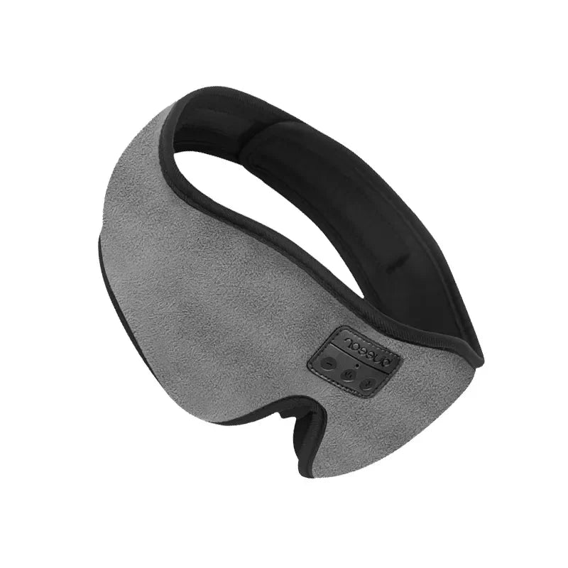 Bluetooth Sleeping Headphones 3D Wireless Music Eye Mask Bluetooth 5.2 Sleep Headset with Microphone Soft Adjustable Blindfold